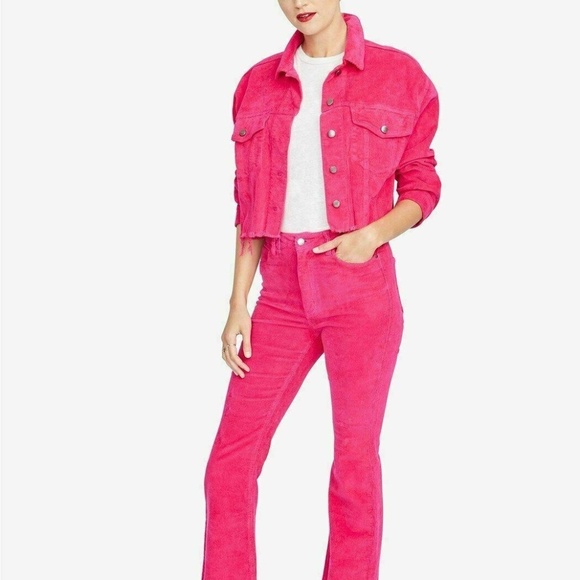 RACHEL Rachel Roy Cropped Corduroy Jacket - Picture 1 of 2